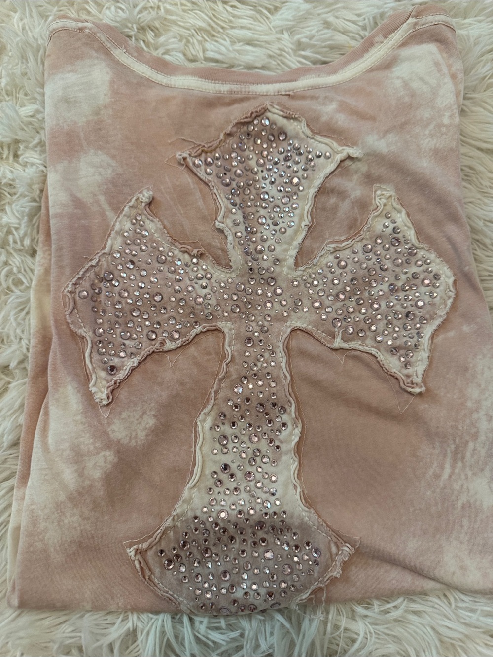 Vocal Rhinestone Embellished Cross Tee | size L | Affliction / Sinful style - Picture 6 of 6